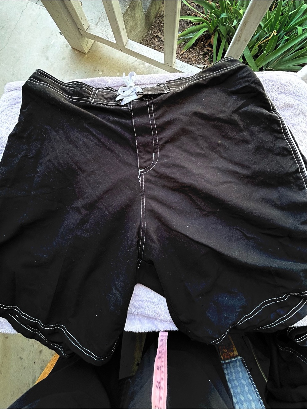 Women's Black Swim/Board Shorts with Contrast Stitching size 20